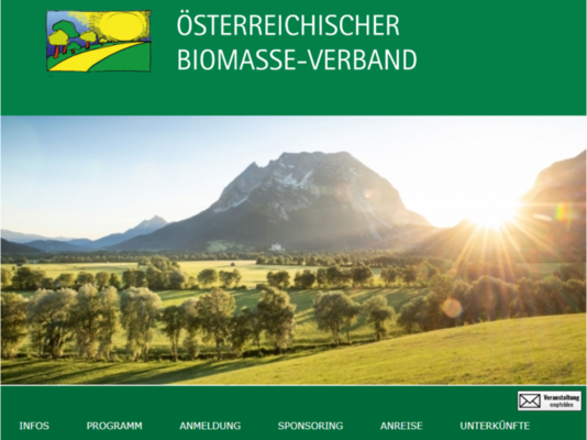 Biomassetag und Heizwerke-Betreibertag<br />am 20. und 21. Oktober 2020 in Aigen im Ennstal