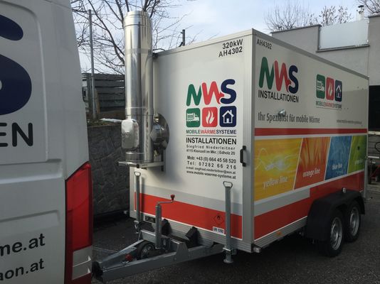 Neuer mobiler Wärmeerzeuger mit 320 kW bei<br />MWS - Mobile-Wärme-Systeme
