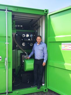 mobiheat entwickelt mobile Pellet-Heizzentrale