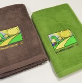 Vorschaubild zu Handtuch mit buntem Sticklogo